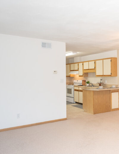Open Plan Living Room & Kitchen Area